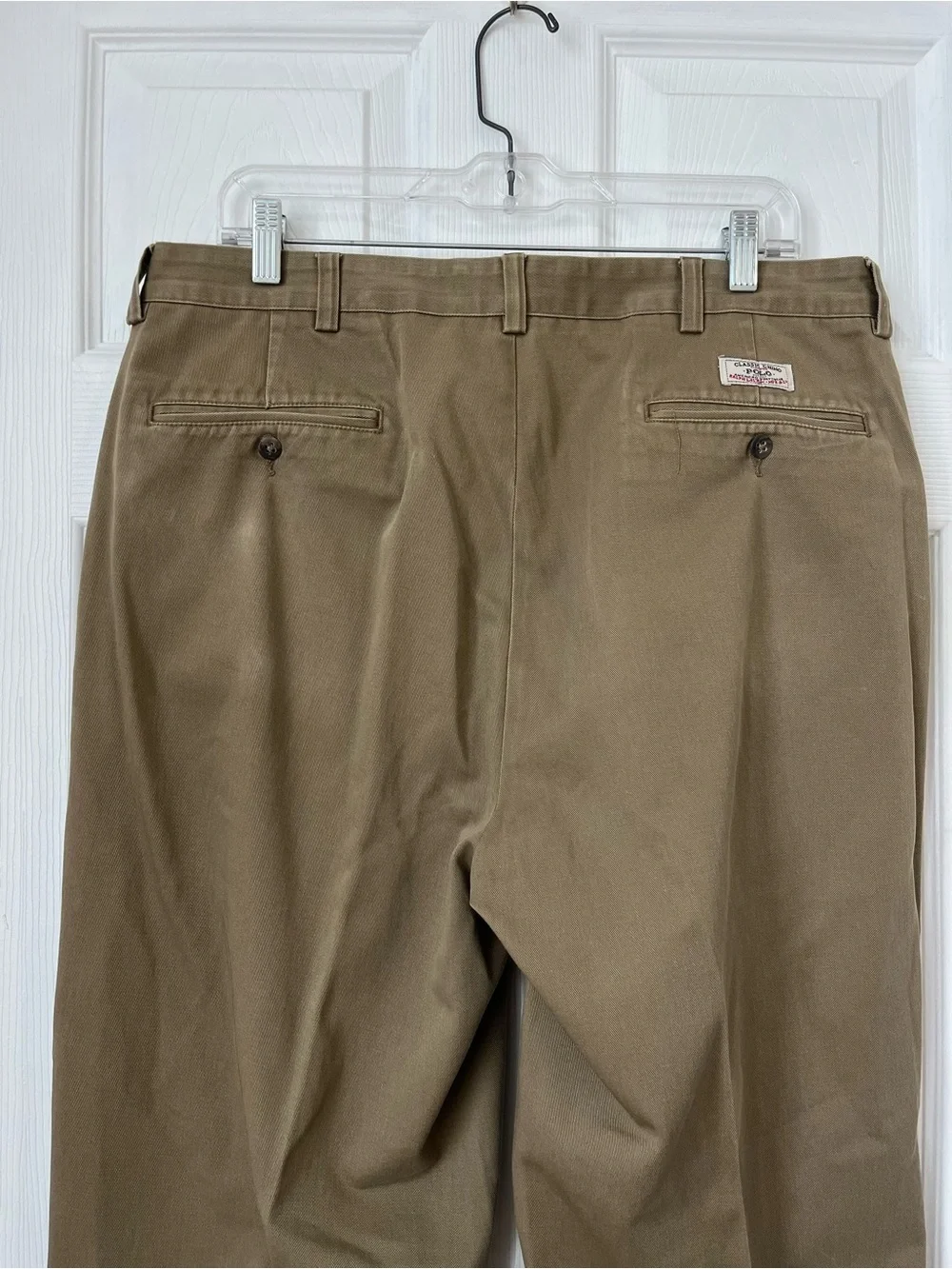 Polo Ralph Lauren Andrew pants Men’s Pleated Khaki brown Chinos pants size 36x30
